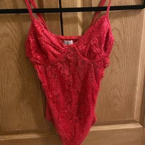 Princess Polly red lace bodysuit